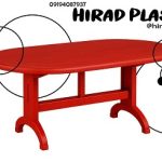 میز پلاستیکی ویلایی