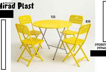 میز و صندلی پلاستیکی تاشو