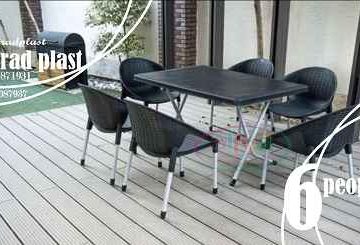میز و صندلی پلاستیکی 6 نفره