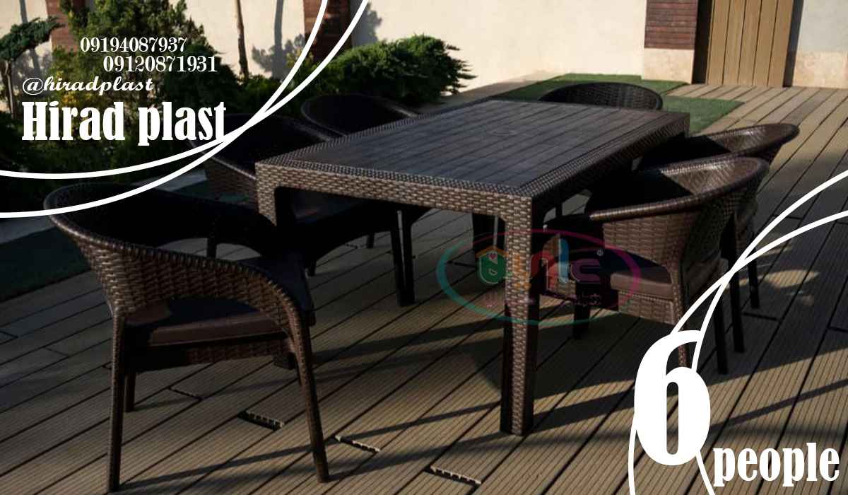 میز و صندلی پلاستیکی 8 نفره