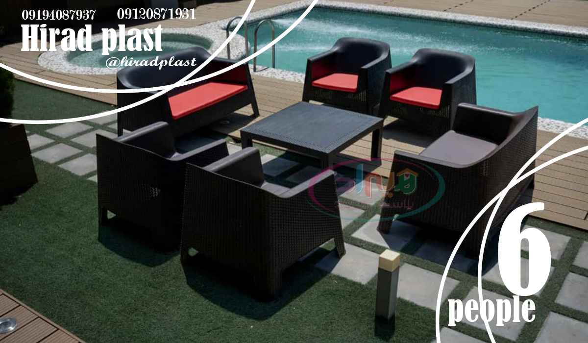میز و صندلی پلاستیکی استخری