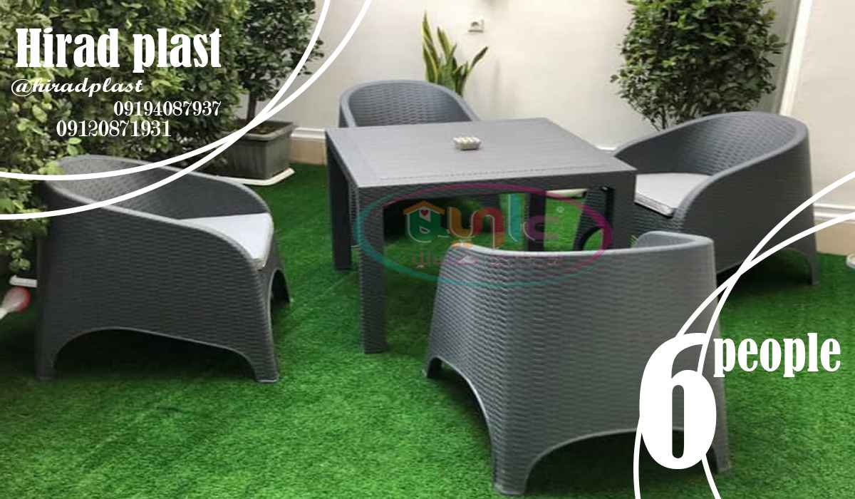 میز و صندلی پلاستیکی باغی