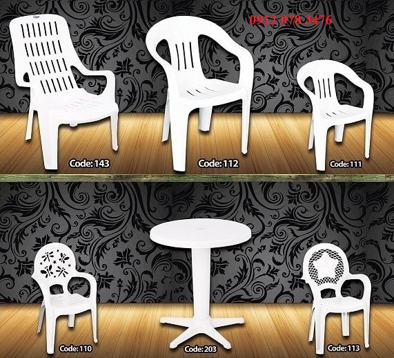 میز صندلی پلاستیکی صبا