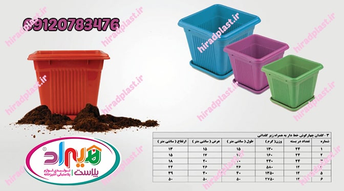 قیمت گلدان های پلاستیکی بزرگ