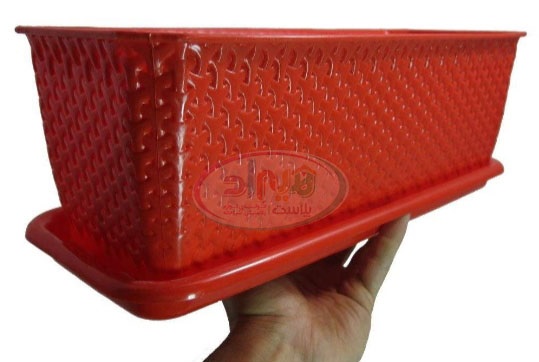 گلدان پلاستیکی مستطیلی