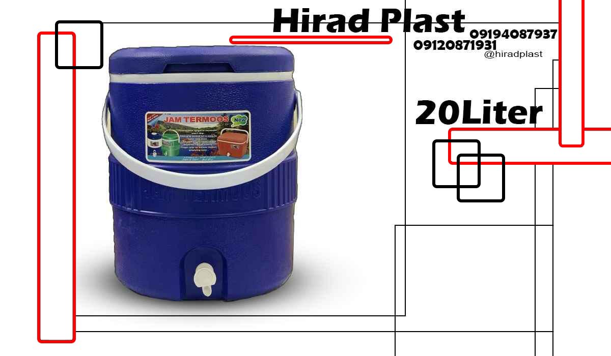 کلمن پلاستیکی سورمه ای