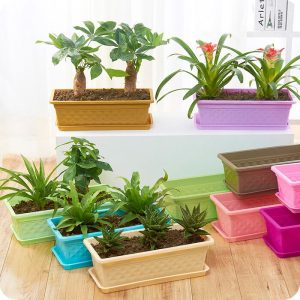 گلدان پلاستیکی مستطیلی