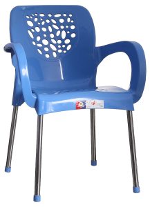 صندلی پلاستیکی پایه فلزی دسته دار