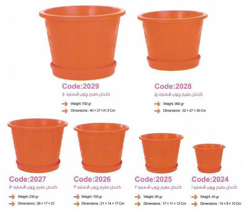 نمایندگی گلدان پلاستیکی طرح چوب