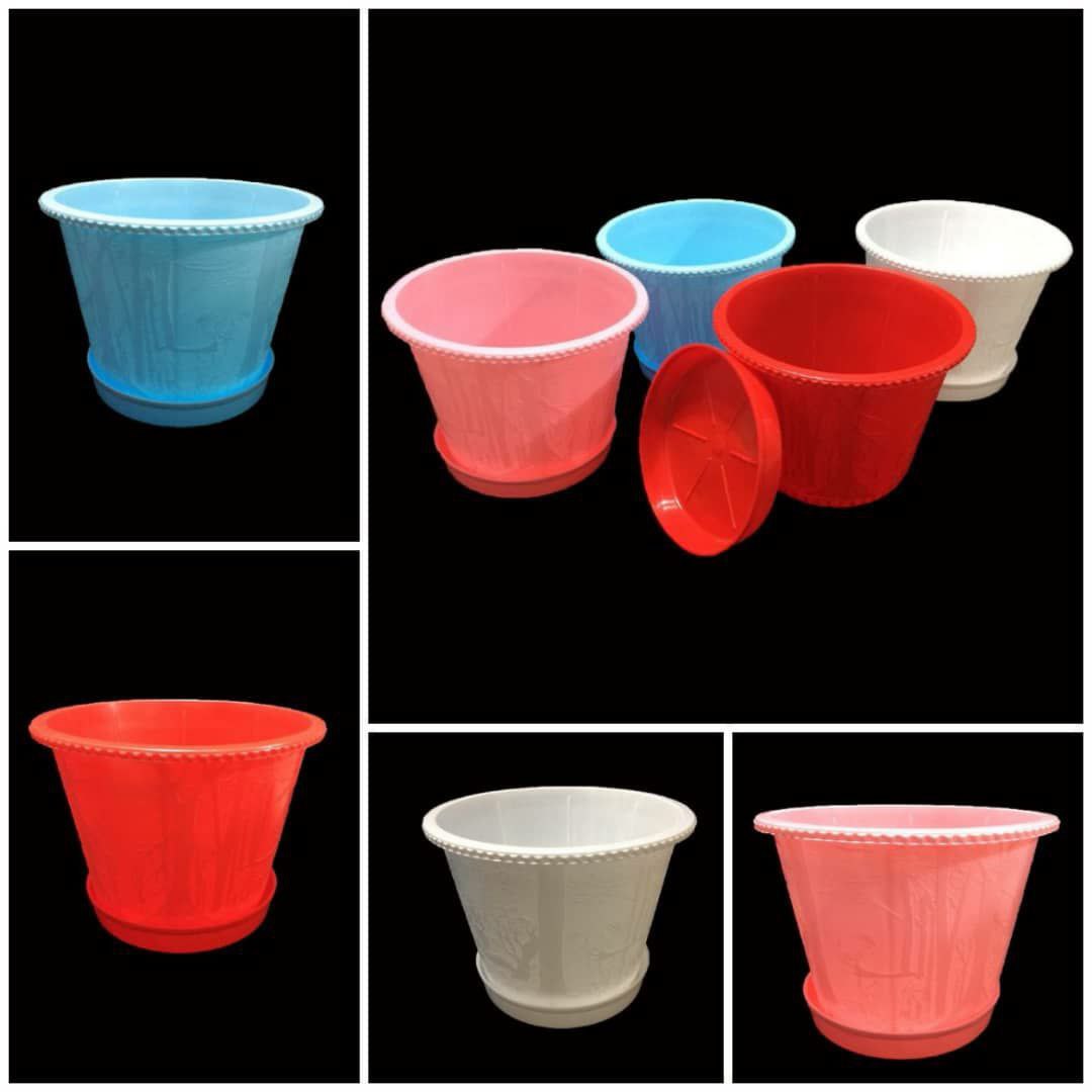 فروش گلدان پلاستیکی طرح چوب