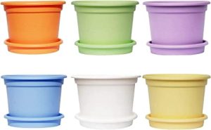 گلدان پلاستیکی ضخیم گرد 