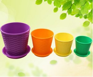 خرید گلدان پلاستیکی مستطیل رنگی