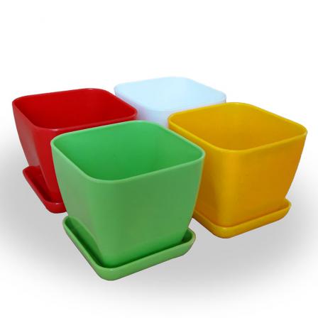 گلدان پلاستیکی مربعی بزرگ