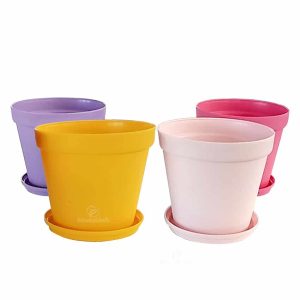 گلدان پلاستیکی جدید رنگی ارزان