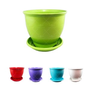 گلدان پلاستیکی رنگی ارزان