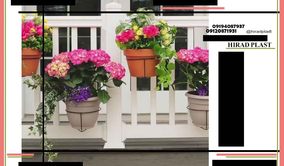 گلدان پلاستیکی گرد