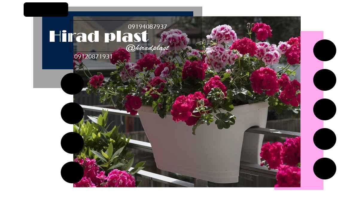 گلدان پلاستیکی اپارتمانی