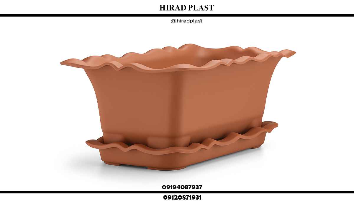 گلدان پلاستیکی مستطیل