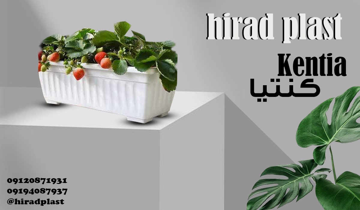 گلدان پلاستیکی مستطیل بزرگ کنتیا