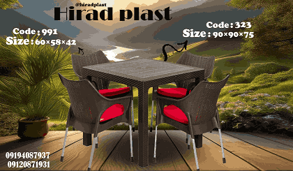 میز و صندلی پلاستیکی شیک