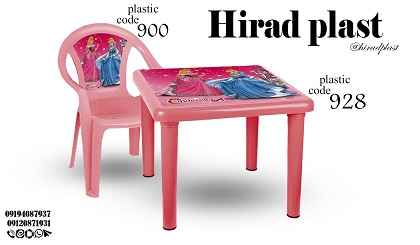 میز و صندلی کودک دخترانه