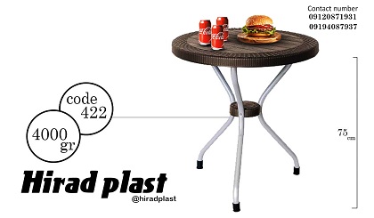 میز پلاستیکی باغی