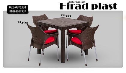 میز و صندلی پلاستیکی رستورانی