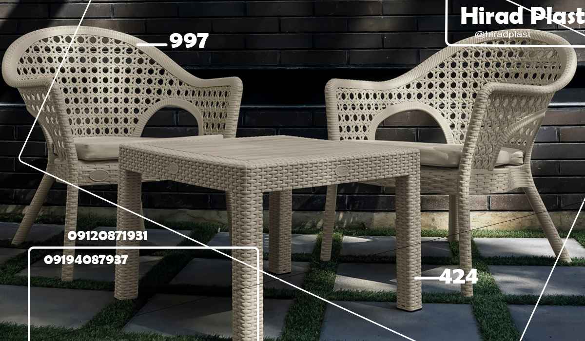 میز و صندلی حصیری