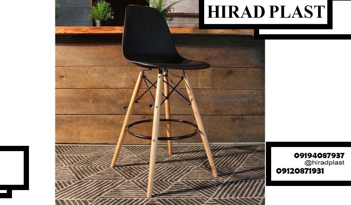 صندلی پایه چوبی