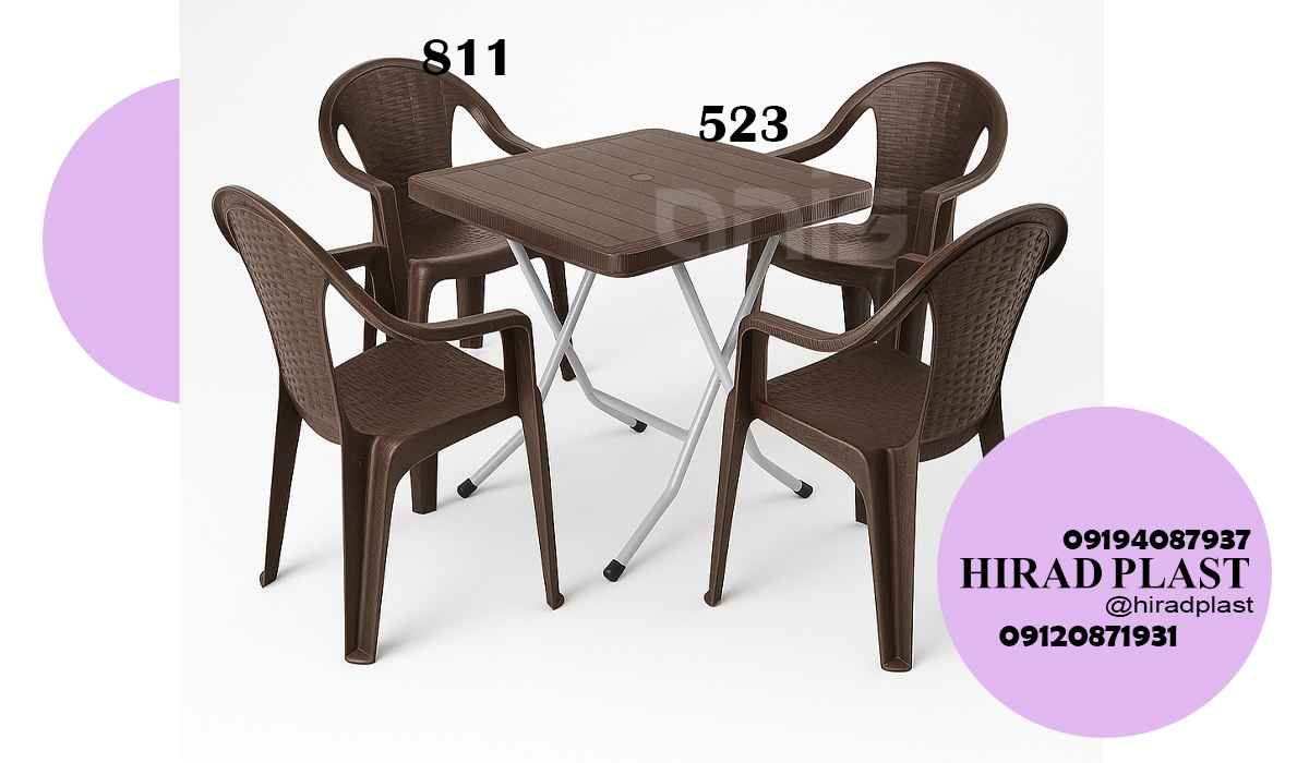 میز و صندلی پلاستیکی شیک