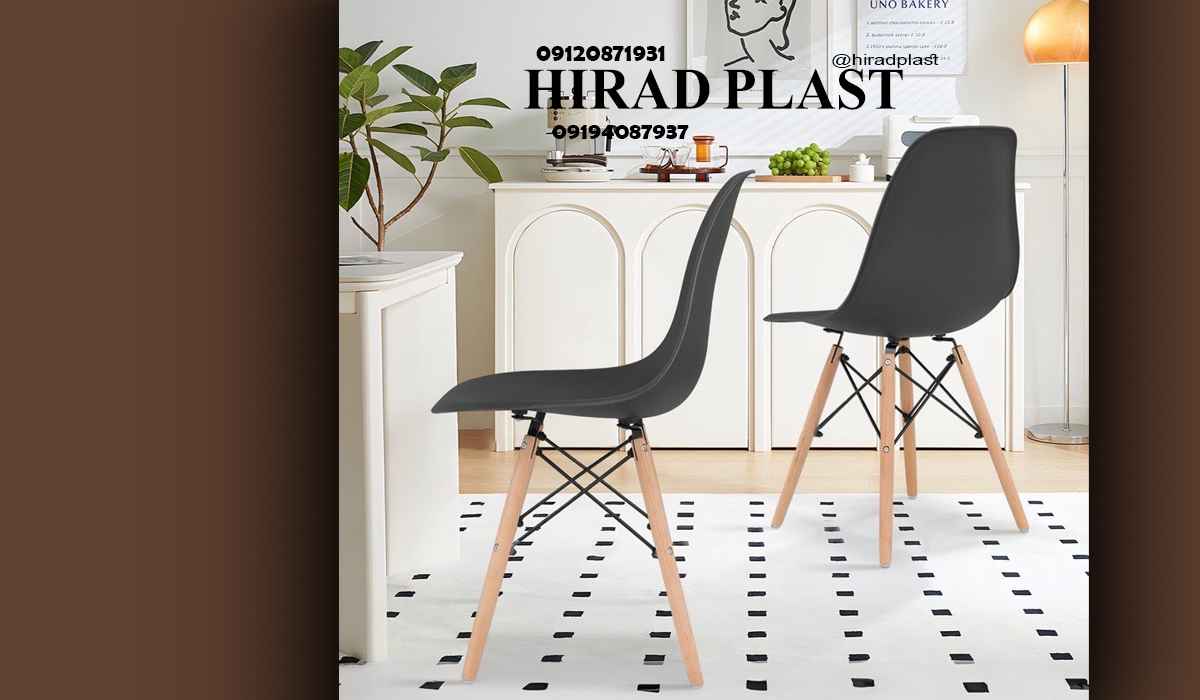 صندلی پایه چوبی