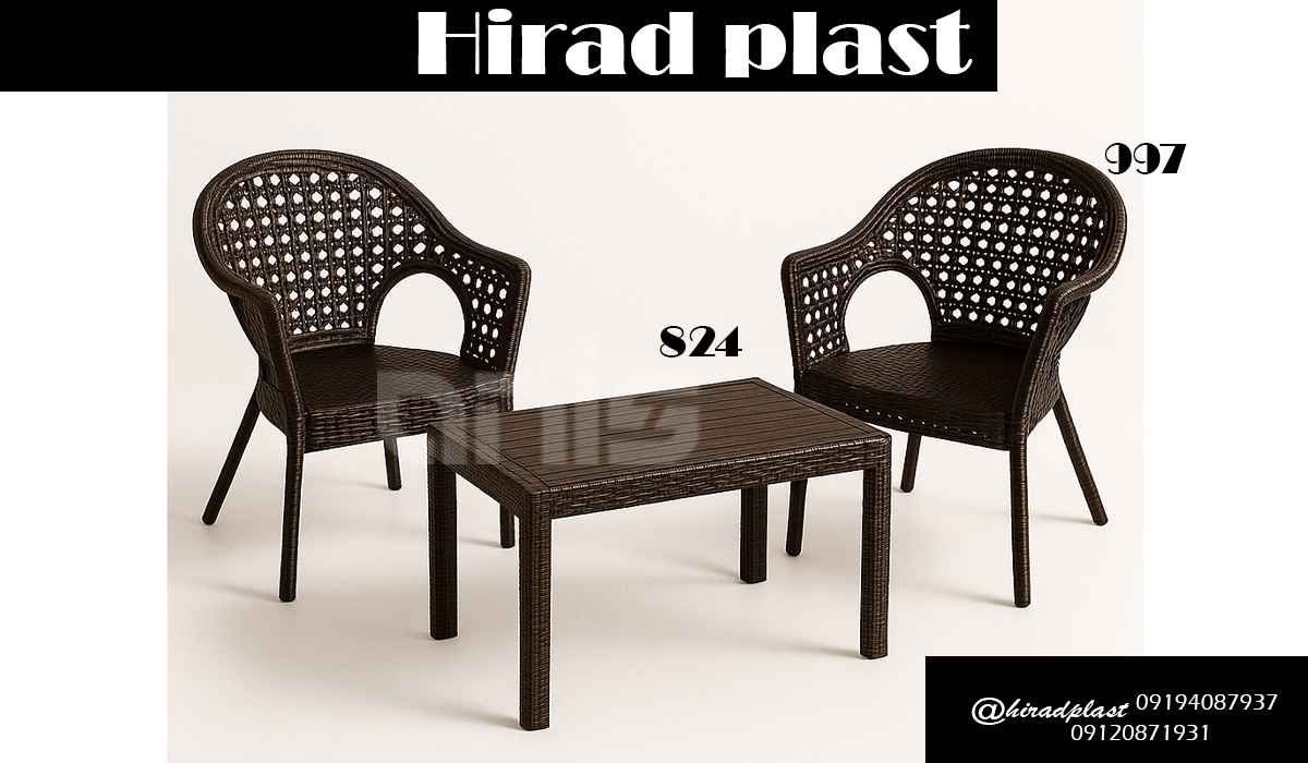 میز و صندلی پلاستیکی استخری
