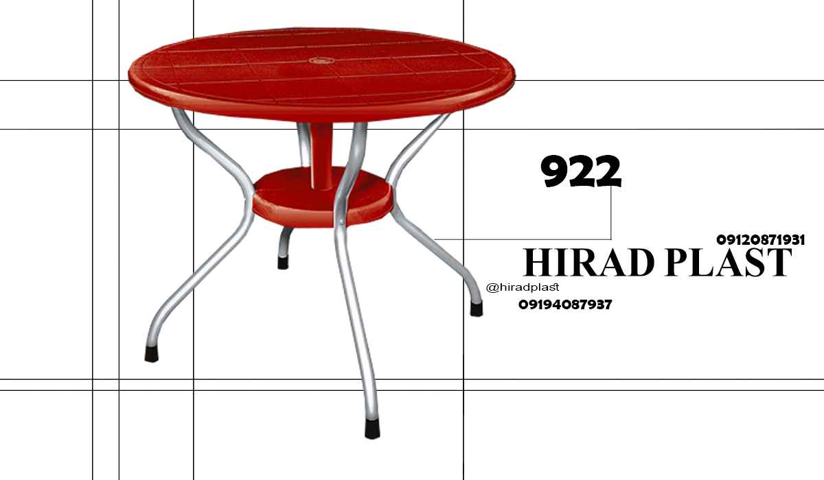 میز پلاستیکی گرد