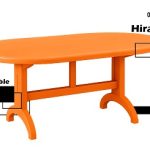 میز پلاستیکی باغی