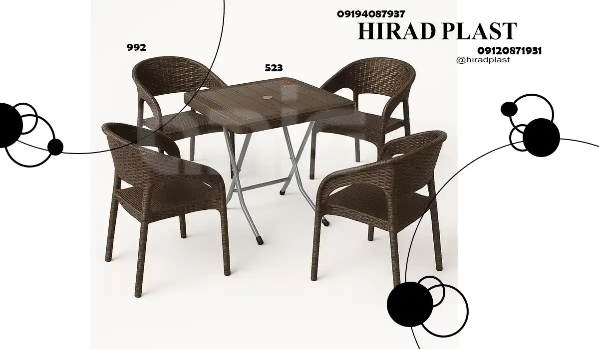 میز و صندلی حصیری